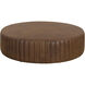 Divano 17 inch Lucia Tobacco Leather Ottoman